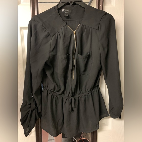 Black Sheer Shirt - Picture 1 of 2